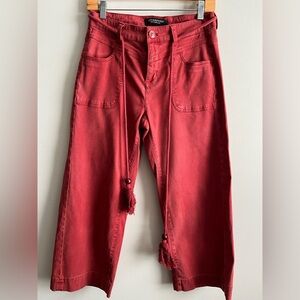 Liverpool Jeans Wide Leg Crop Size 4